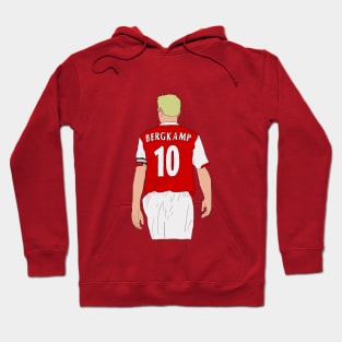 Dennis Bergkamp Jersey Number 90s Football Iconic Minimalist Hoodie
